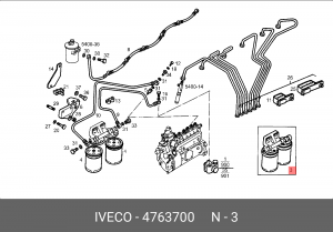 Система впрыска 4763700 IVECO