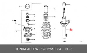 Амортизатор 52612SA0064 HONDA
