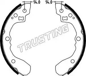 Комплект тормозных колодок 049.151 TRUSTING