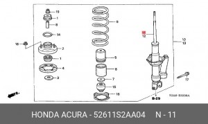Амортизатор подвески 52611S2AA04 HONDA