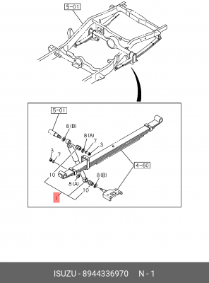 Амортизатор 8944336970 ISUZU