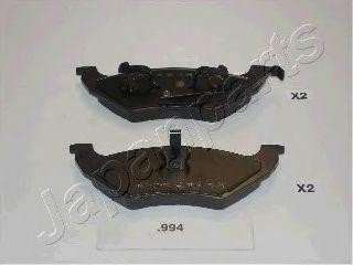 Комплект тормозных колодок, диско PP-994AF JAPAN PARTS GROUP