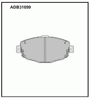 Колодки тормозные дисковые ADB31099 ALLIED NIPPON