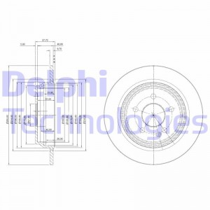Тормозной диск BG4063 DELPHI