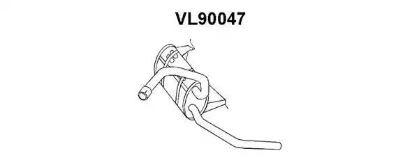 Глушитель выхлопных газов конечный VL90047 VENEPORTE