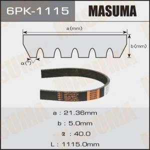 Ремень приводной 6PK-1115 MASUMA