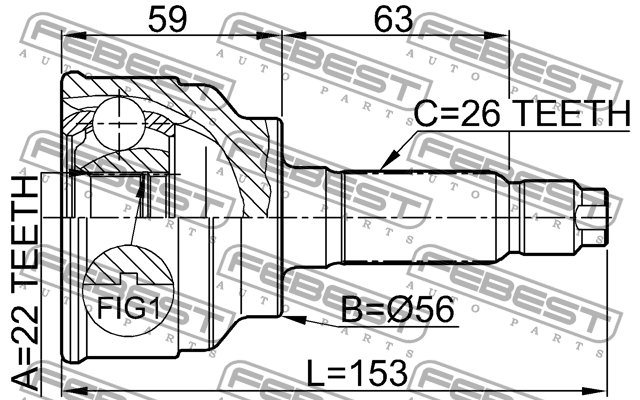 ШРУС 0510-024 FEBEST