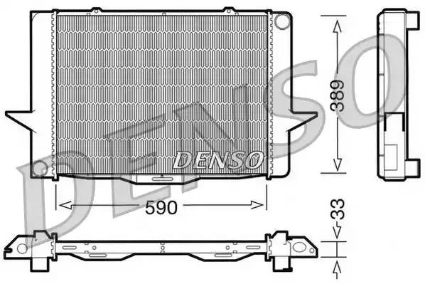 Радиатор, охлаждение двигател DRM33040 DENSO
