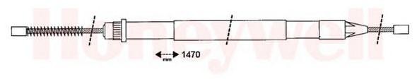 Трос, стояночная тормозная система 432422B BENDIX JURID