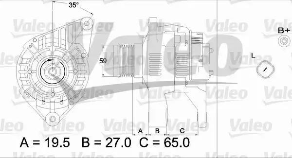 Генератор 437322 VALEO PHC