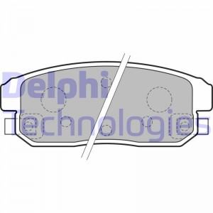 Комплект тормозных колодок, диско LP1829 DELPHI