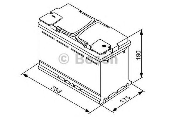 Батарея аккумуляторная 0092S60130 BOSCH