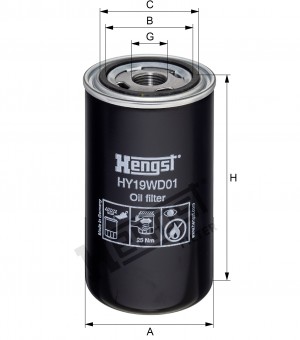 Масляный фильтр H19WD01 HENGST