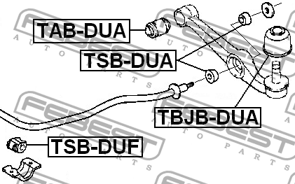 Втулка стабилизатора TSB-DUF FEBEST