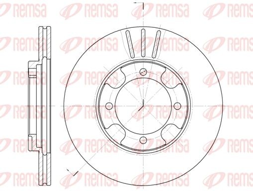 Тормозной диск 638910 REMSA