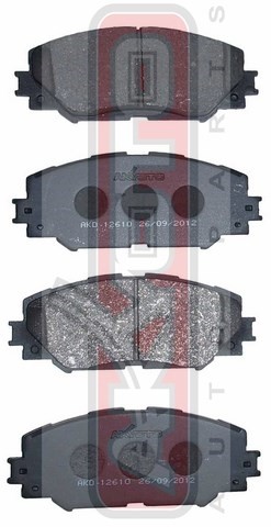 Колодки тормозные дисковые AKD-12610 AKYOTO