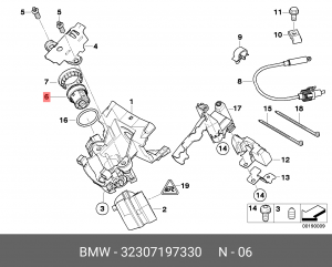 Цилиндр замка зажигания 32 30 7 197 330 BMW