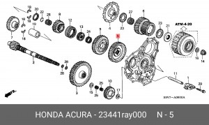 Шестерня МКПП 23441RAY000 HONDA