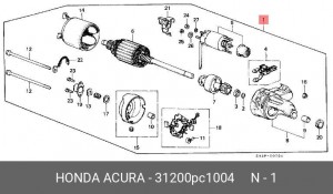 Стартер 31200PC1004 HONDA