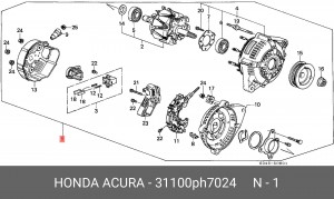 Генератор 31100PH7024 HONDA