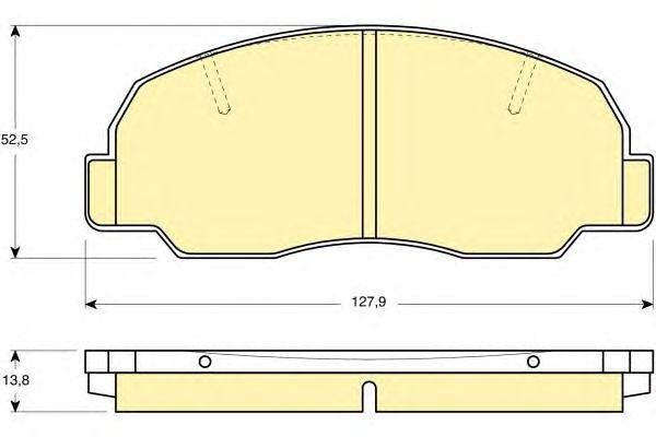 Комплект тормозных колодок, диско 6109809 GIRLING