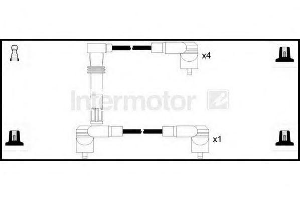 Ккомплект проводов зажигания 73742 STANDARD