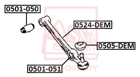 Рычаг подвески 0524-DEM ASVA