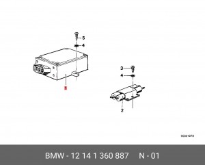 Коммутатор, система зажигания 12 14 1 360 887 BMW