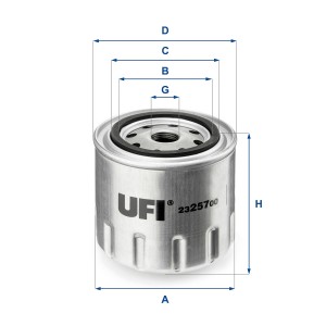 Масляный фильтр 23.257.00 UFI