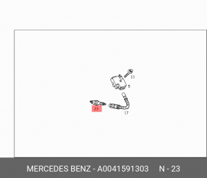 Свеча зажигания A0041591303 MERCEDES BENZ