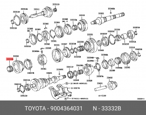 Подшипник КПП 90043-64031 DAIHATSU