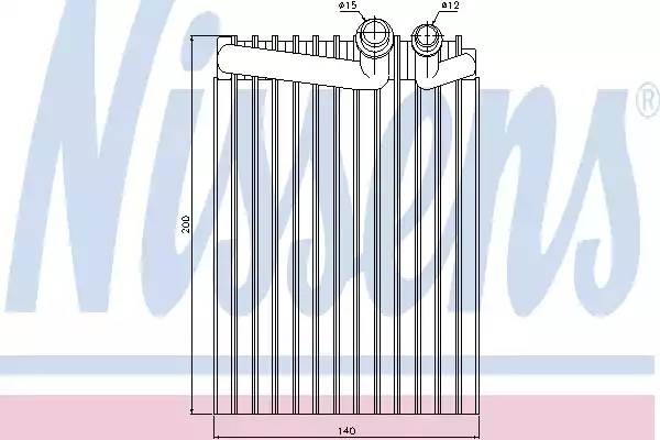 Испаритель, кондиционер 92249 NISSENS