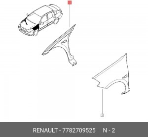Деталь 7782709525 RENAULT