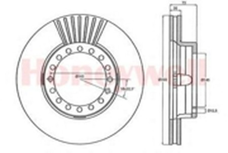 Тормозной диск 567950B BENDIX JURID