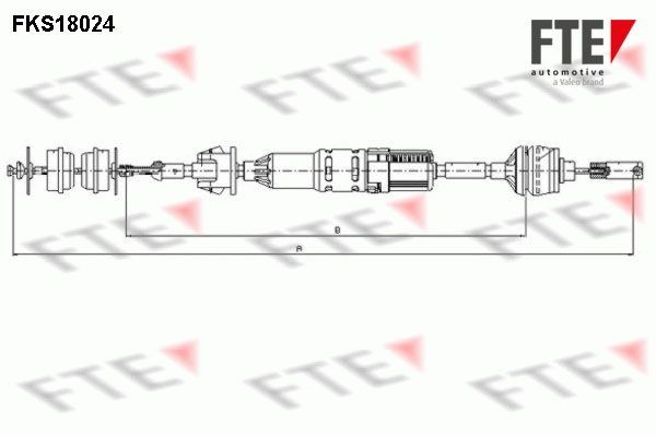 Трос, управление сцеплением FKS18024 FTE