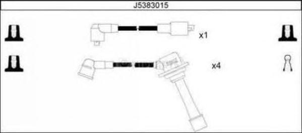 Ккомплект проводов зажигания J5383015 H B JAKOPARTS NIPPARTS