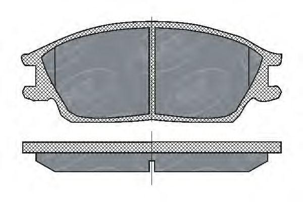 Комплект тормозных колодок, диско SP 207 SCT