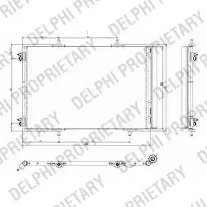 Конденсатор, кондиционер TSP0225642 DELPHI