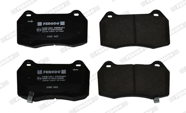 Комплект тормозных колодок, диско FDB1561 FERODO