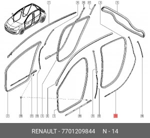 Деталь 7701209844 RENAULT
