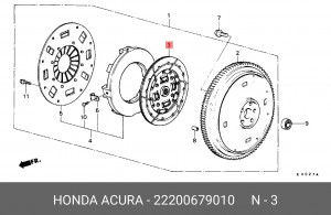 Диск сцепления 22200679010 HONDA
