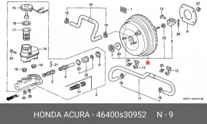 Усилитель тормозной системы 46400S30952 HONDA