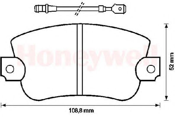 Комплект тормозных колодок, диско 571223B BENDIX JURID