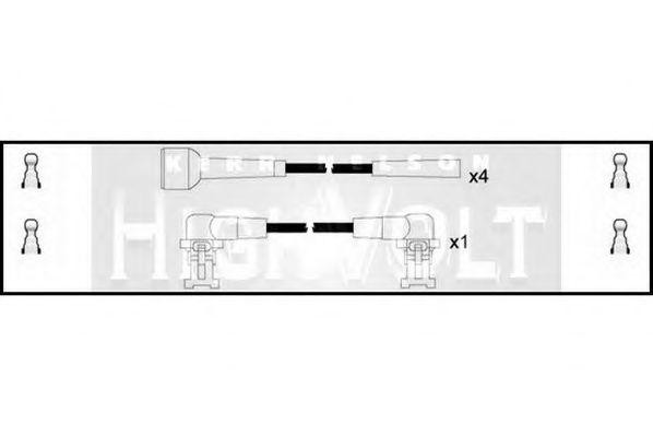 Ккомплект проводов зажигания OEF098 STANDARD