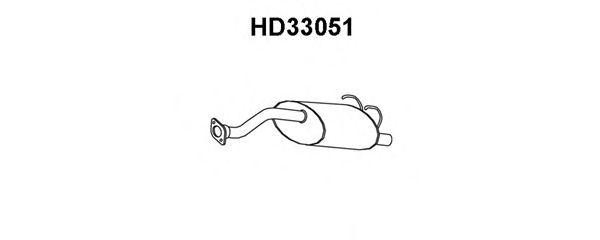 Глушитель выхлопных газов конечный HD33051 VENEPORTE