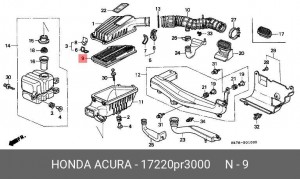 Воздушный фильтр 17220PR3000 HONDA