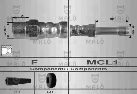 Тормозной шланг 8929 MALO
