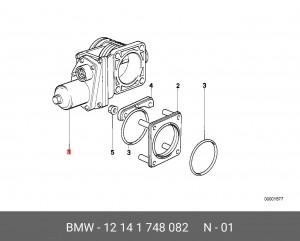 Патрубок дроссельной заслонки 12 14 1 748 082 BMW