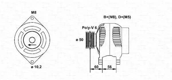 Генератор 943354103010 MAGNETI MARELLI