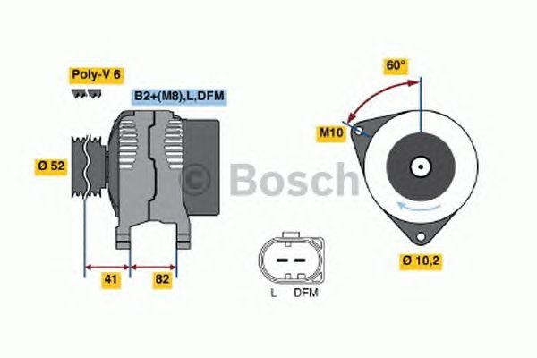 Генератор 0124515015 BOSCH